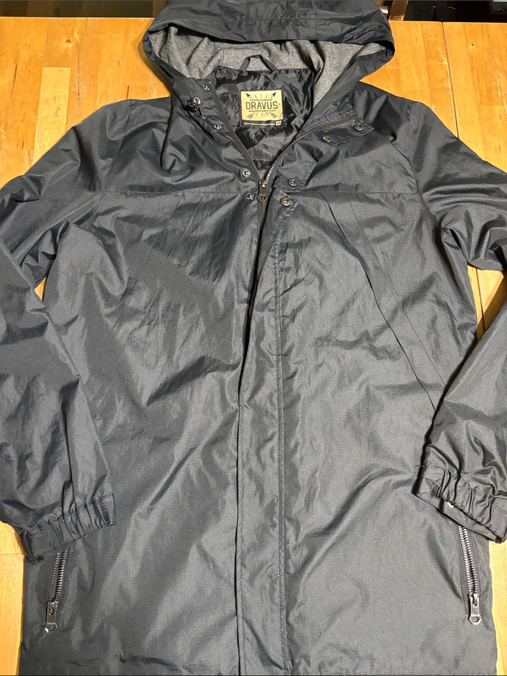 Dravus Men's Black Hooded Shell Jacket